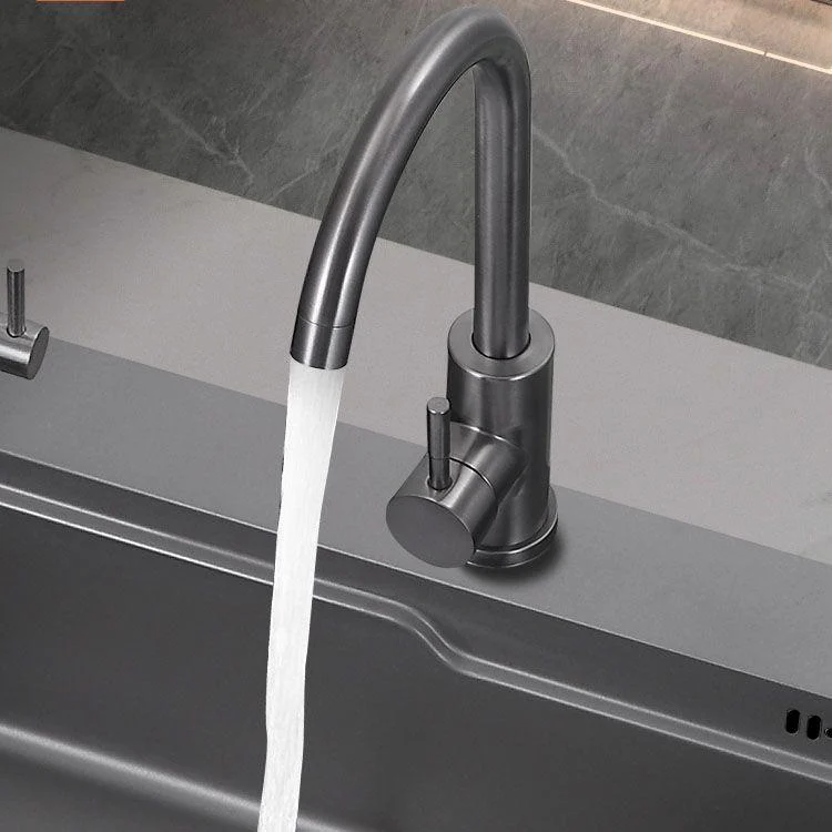 Modern Style Kitchen Sink Stainless Steel 3 Holes Drop-In Kitchen Sink -Bathlova