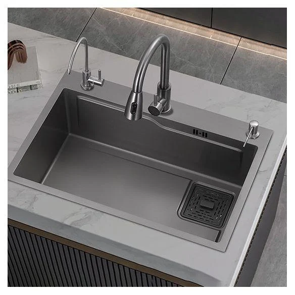 Modern Style Kitchen Sink Stainless Steel 3 Holes Drop-In Kitchen Sink -Bathlova