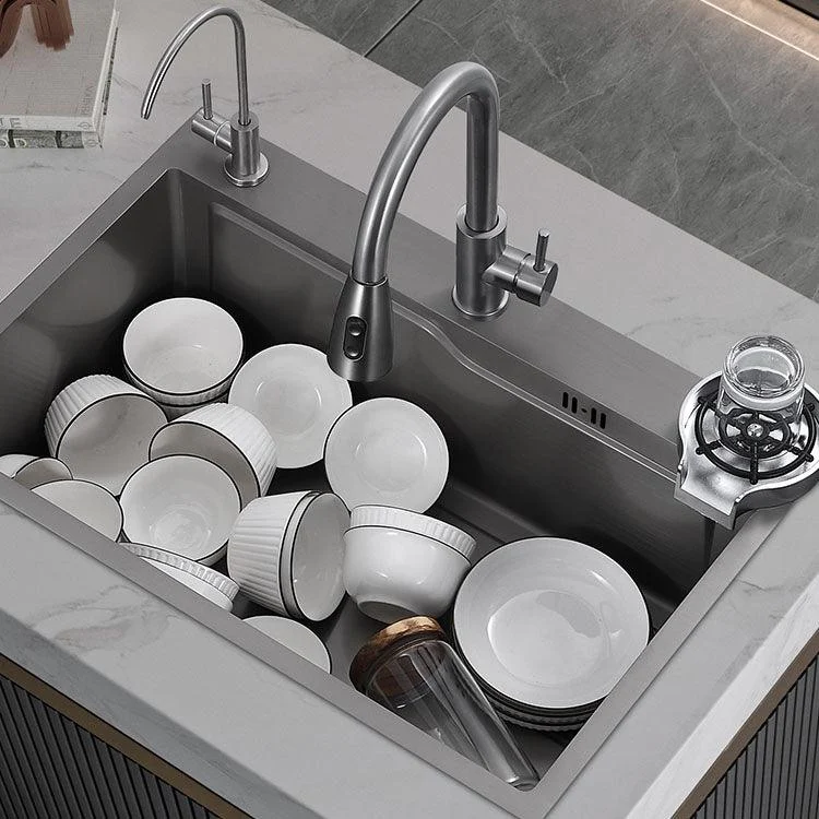 Modern Style Kitchen Sink Stainless Steel 3 Holes Drop-In Kitchen Sink -Bathlova