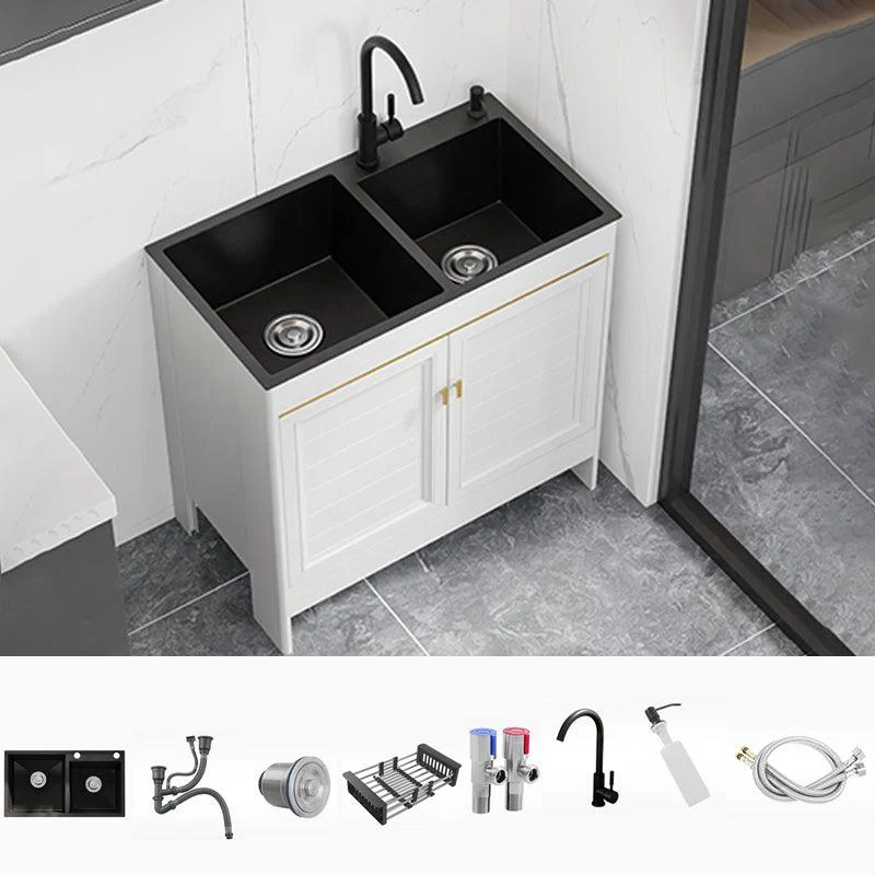 Modern Style Kitchen Sink Stainless Steel All-in-one Kitchen Sink -Bathlova