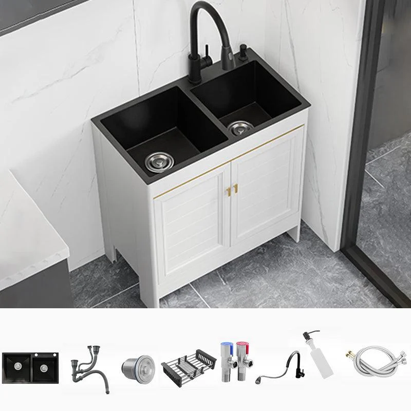 Modern Style Kitchen Sink Stainless Steel All-in-one Kitchen Sink -Bathlova