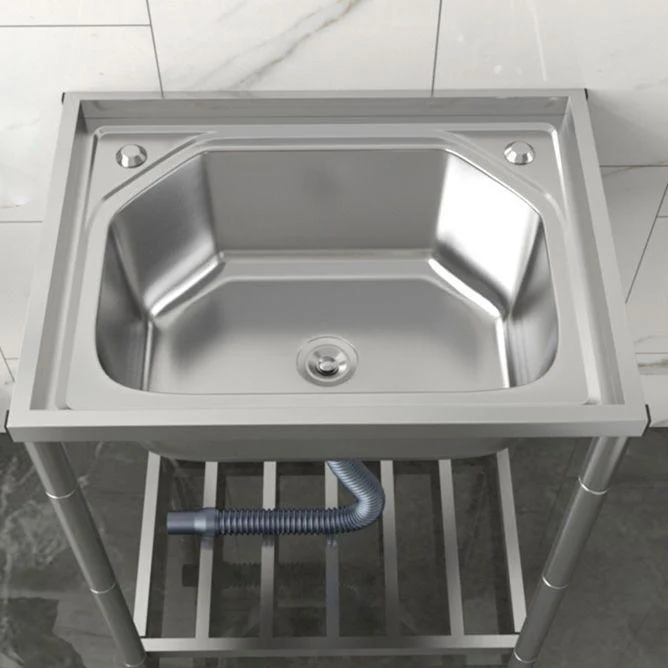 Modern Style Kitchen Sink Stainless Steel All-in-one Kitchen Sink with Drain Assembly -Bathlova