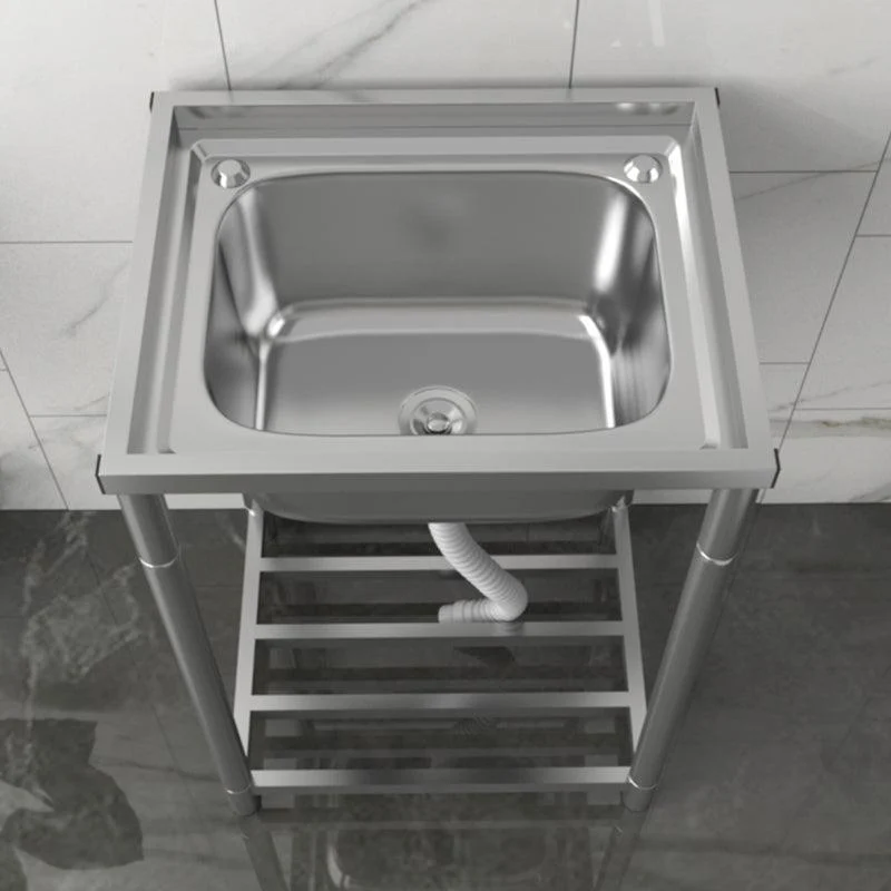 Modern Style Kitchen Sink Stainless Steel All-in-one Kitchen Sink with Drain Assembly -Bathlova