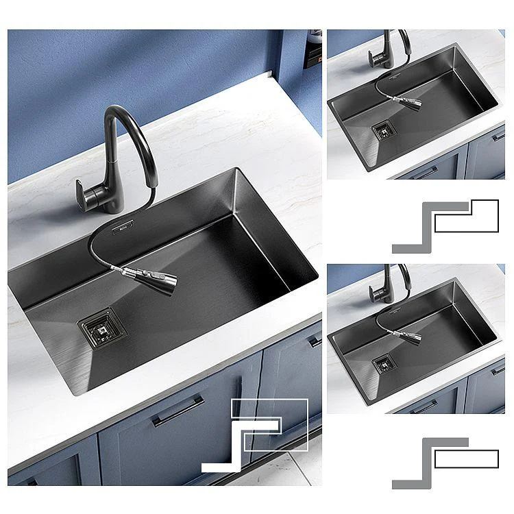 Modern Style Kitchen Sink Stainless Steel Antimicrobial Design Kitchen Sink -Bathlova