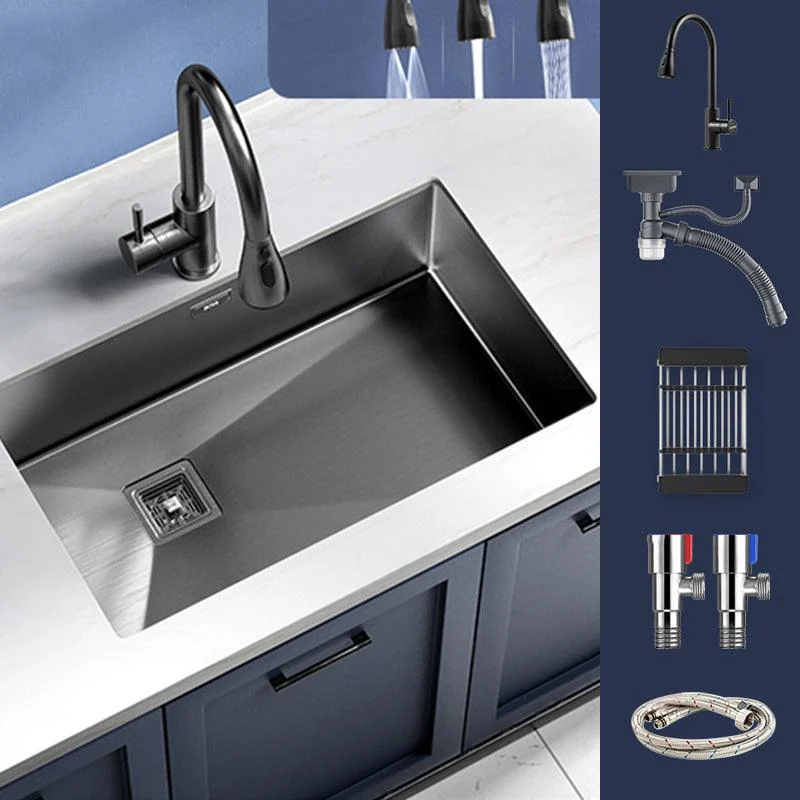 Modern Style Kitchen Sink Stainless Steel Antimicrobial Design Kitchen Sink -Bathlova