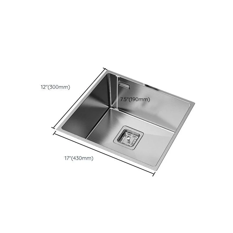 Modern Style Kitchen Sink Stainless Steel Corrosion Resistant Kitchen Sink -Bathlova