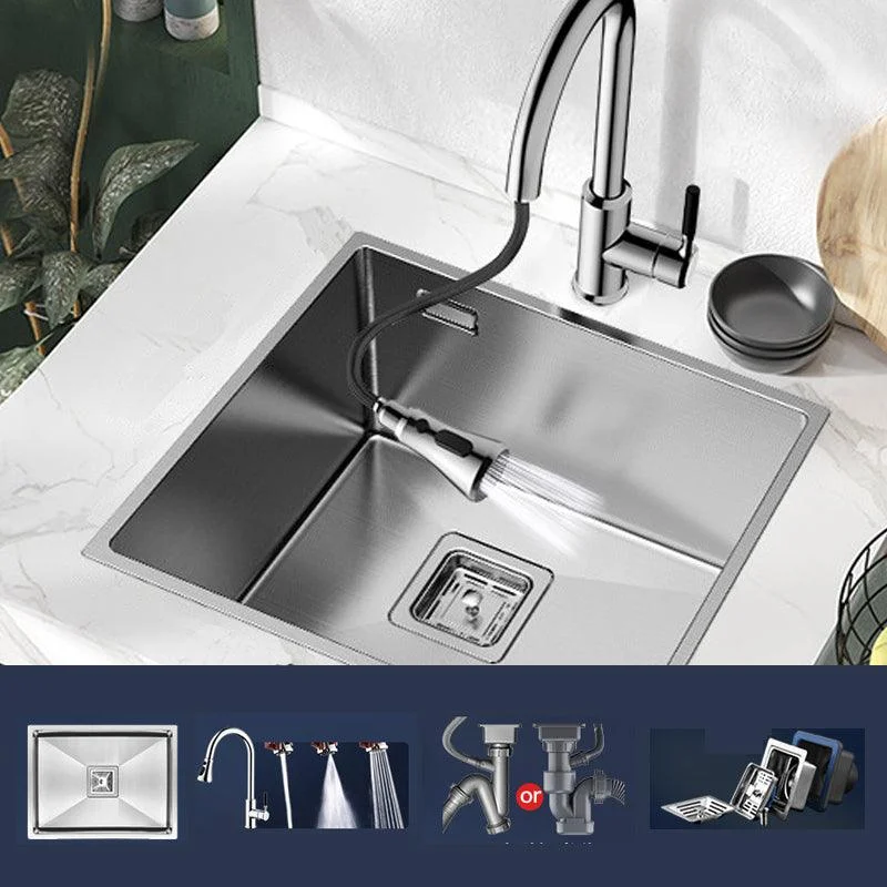 Modern Style Kitchen Sink Stainless Steel Corrosion Resistant Kitchen Sink -Bathlova