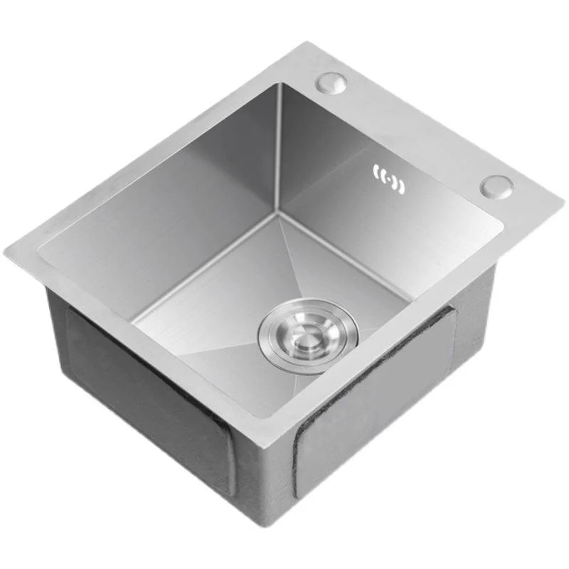 Modern Style Kitchen Sink Stainless Steel Dirt Resistant 1 Holes Drop-In Kitchen Sink -Bathlova