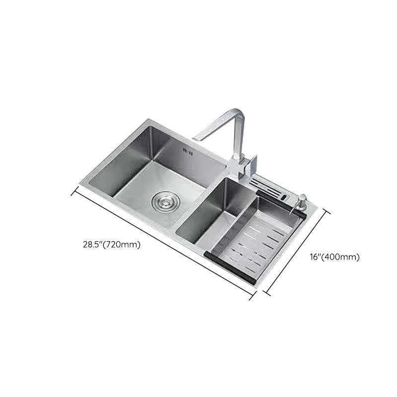 Modern Style Kitchen Sink Stainless Steel Dirt Resistant Kitchen Sink -Bathlova