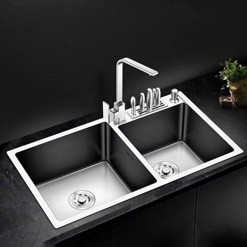 Modern Style Kitchen Sink Stainless Steel Dirt Resistant Kitchen Sink -Bathlova