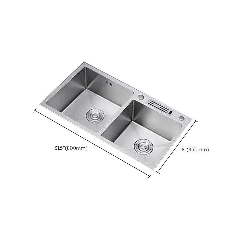 Modern Style Kitchen Sink Stainless Steel Dirt Resistant Kitchen Sink -Bathlova