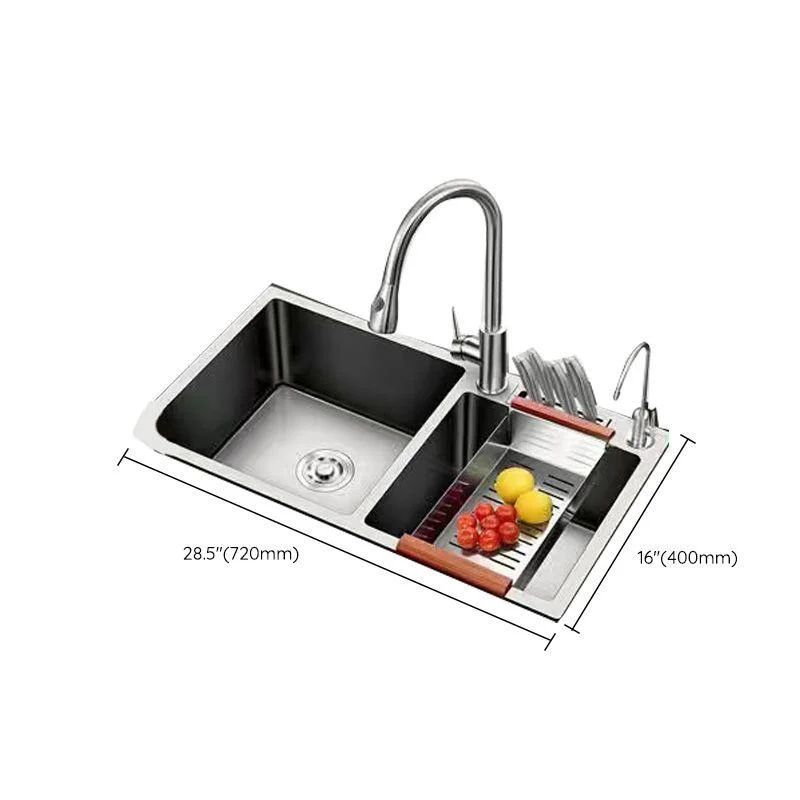 Modern Style Kitchen Sink Stainless Steel Dirt Resistant Kitchen Sink -Bathlova