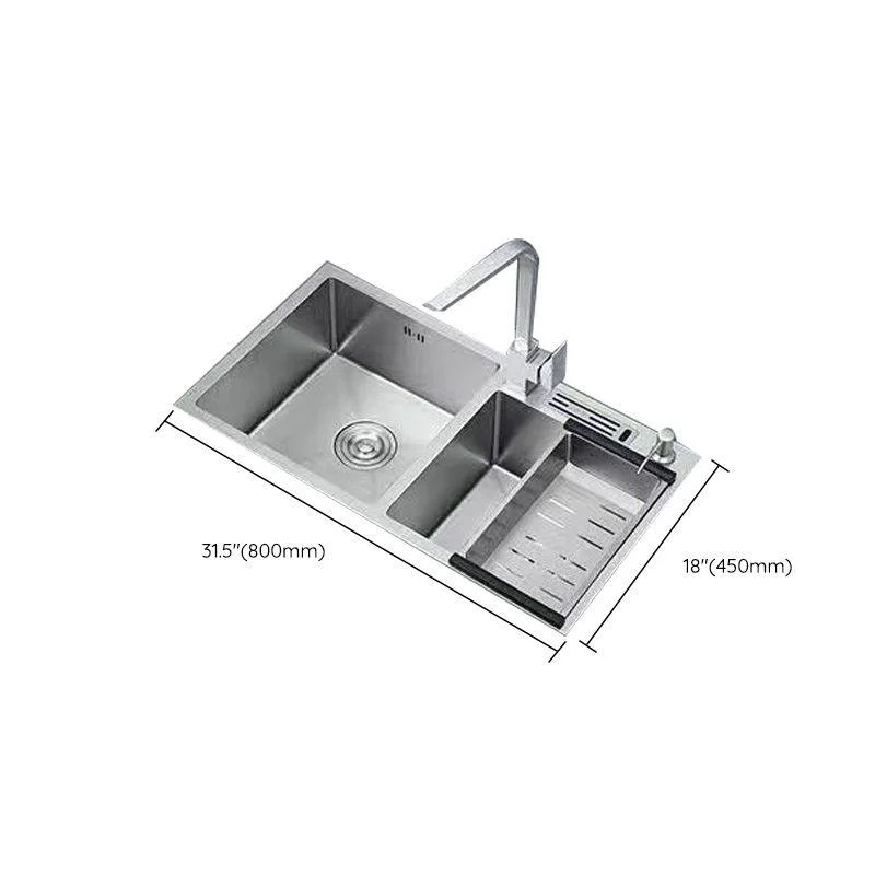 Modern Style Kitchen Sink Stainless Steel Dirt Resistant Kitchen Sink -Bathlova