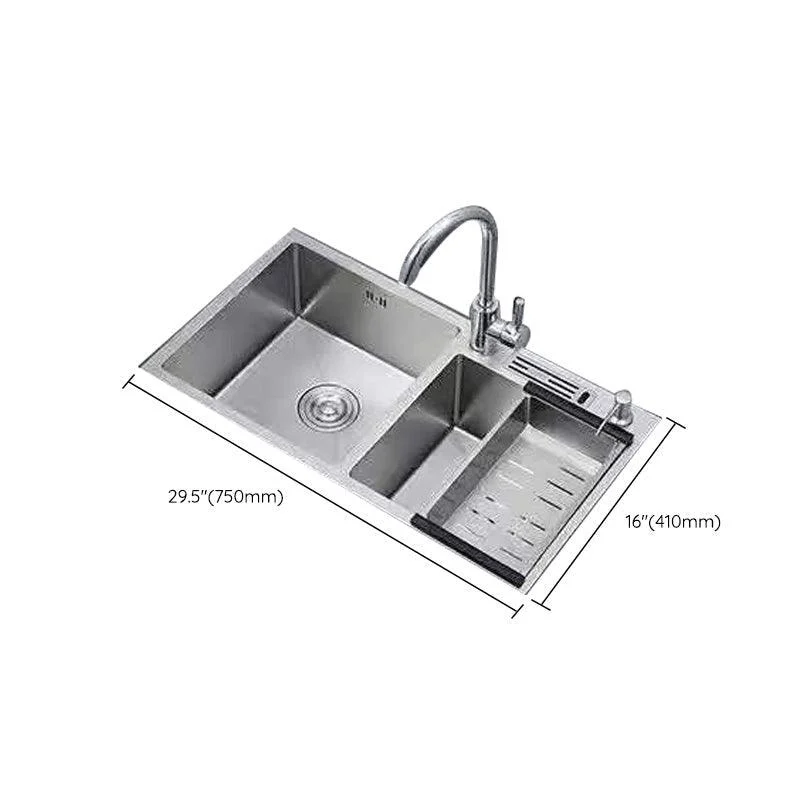 Modern Style Kitchen Sink Stainless Steel Dirt Resistant Kitchen Sink -Bathlova