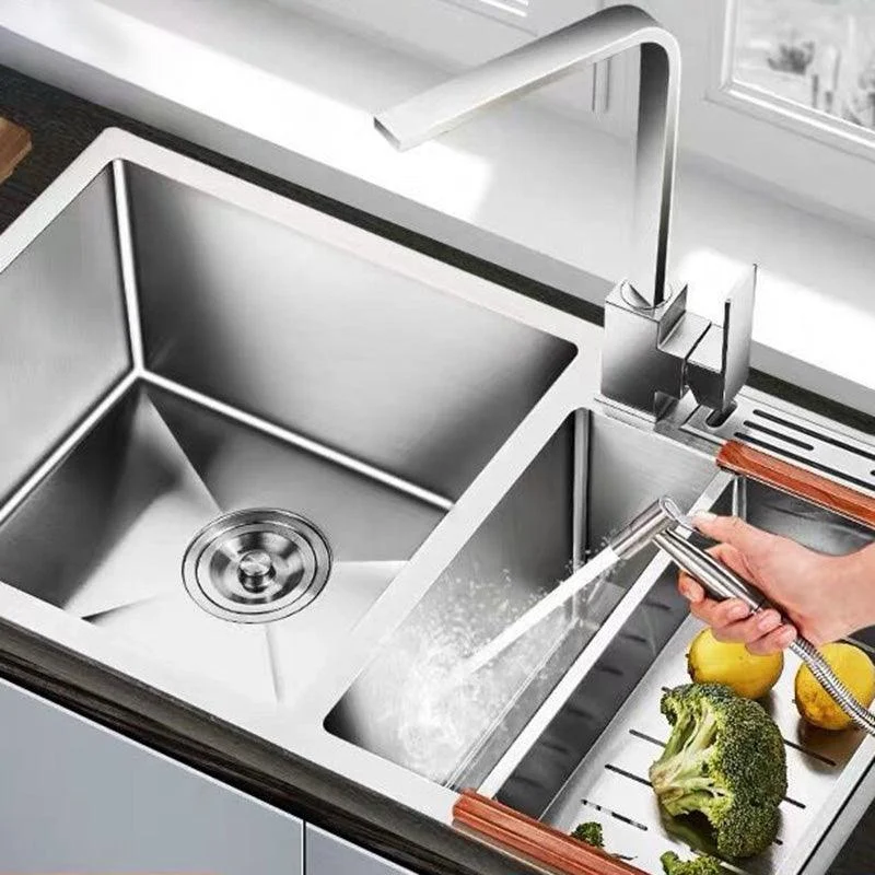 Modern Style Kitchen Sink Stainless Steel Dirt Resistant Kitchen Sink -Bathlova