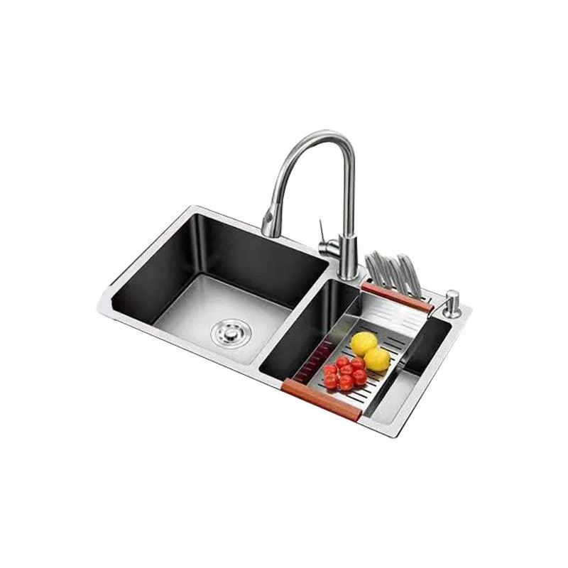 Modern Style Kitchen Sink Stainless Steel Dirt Resistant Kitchen Sink -Bathlova