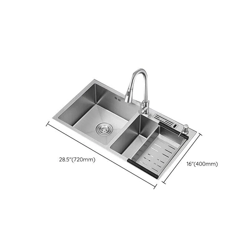 Modern Style Kitchen Sink Stainless Steel Dirt Resistant Kitchen Sink -Bathlova