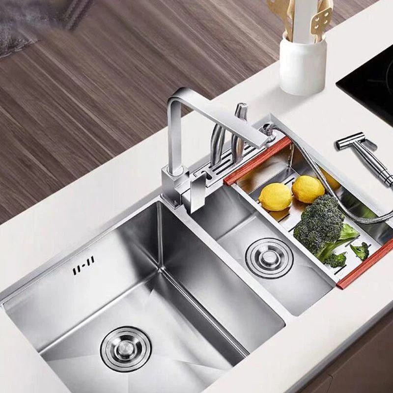 Modern Style Kitchen Sink Stainless Steel Dirt Resistant Kitchen Sink -Bathlova