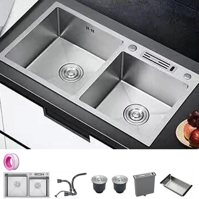 Modern Style Kitchen Sink Stainless Steel Dirt Resistant Kitchen Sink -Bathlova