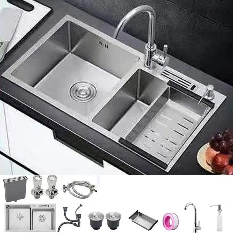 Modern Style Kitchen Sink Stainless Steel Dirt Resistant Kitchen Sink -Bathlova