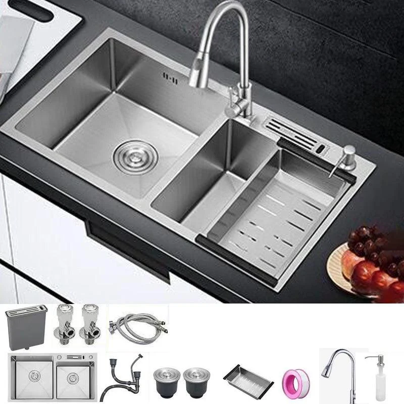 Modern Style Kitchen Sink Stainless Steel Dirt Resistant Kitchen Sink -Bathlova