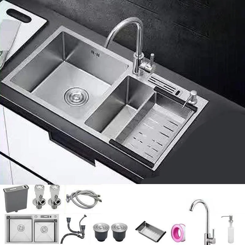 Modern Style Kitchen Sink Stainless Steel Dirt Resistant Kitchen Sink -Bathlova