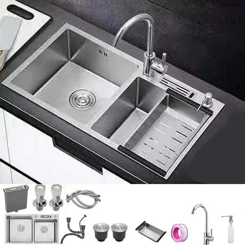 Modern Style Kitchen Sink Stainless Steel Dirt Resistant Kitchen Sink -Bathlova