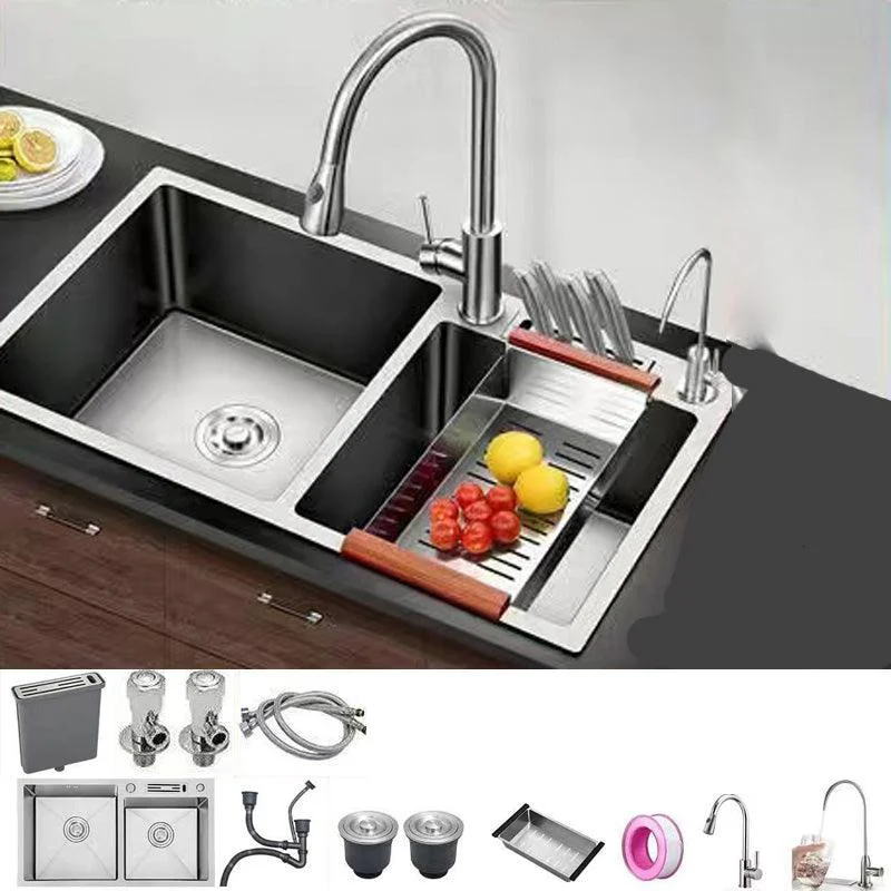 Modern Style Kitchen Sink Stainless Steel Dirt Resistant Kitchen Sink -Bathlova