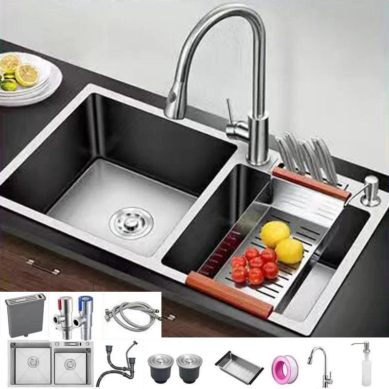 Modern Style Kitchen Sink Stainless Steel Dirt Resistant Kitchen Sink -Bathlova