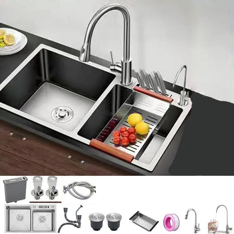 Modern Style Kitchen Sink Stainless Steel Dirt Resistant Kitchen Sink -Bathlova