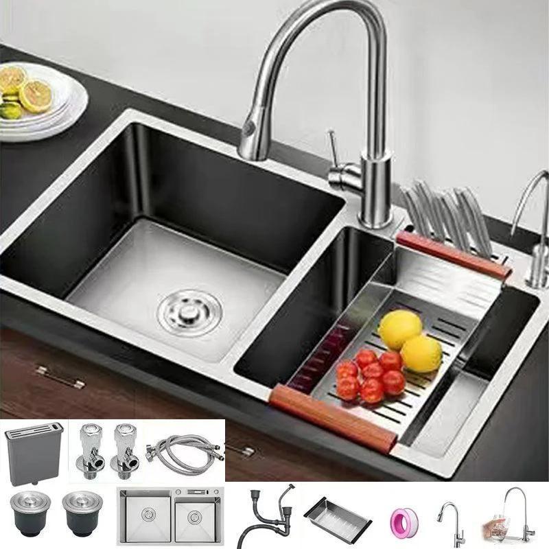 Modern Style Kitchen Sink Stainless Steel Dirt Resistant Kitchen Sink -Bathlova