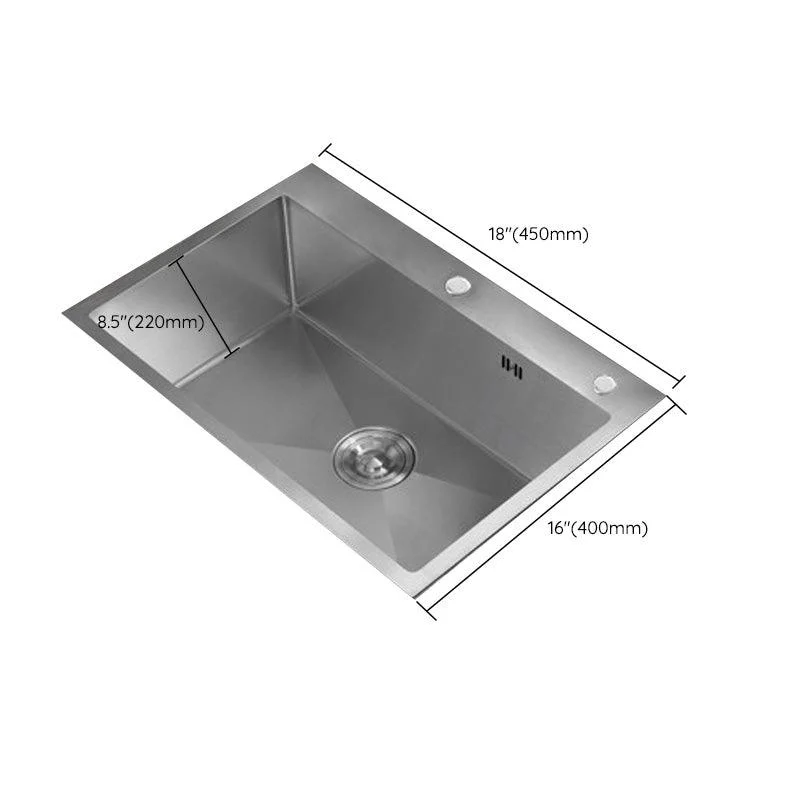 Modern Style Kitchen Sink Stainless Steel Drop-In Kitchen Sink -Bathlova