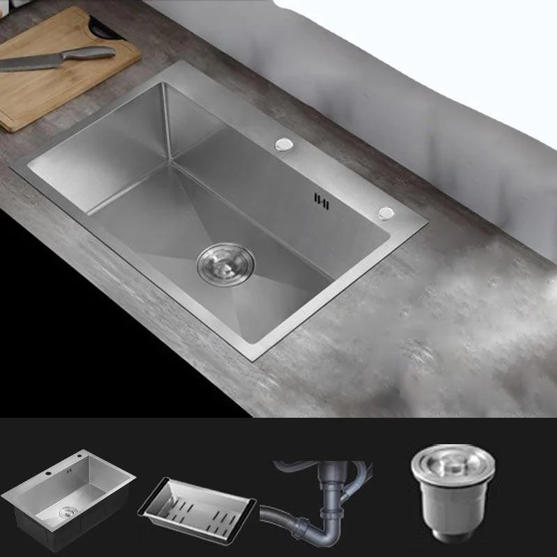 Modern Style Kitchen Sink Stainless Steel Drop-In Kitchen Sink -Bathlova