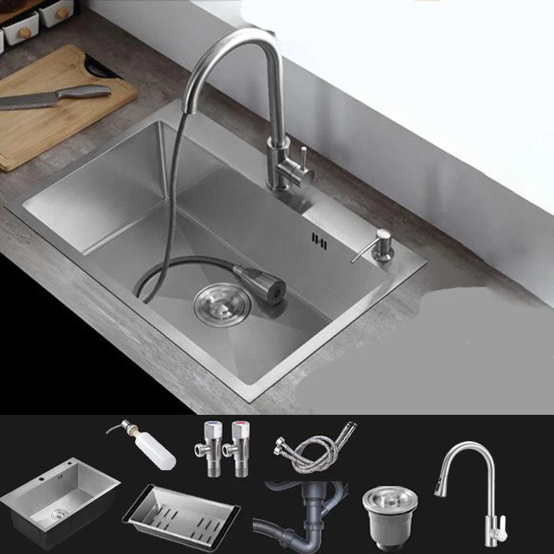 Modern Style Kitchen Sink Stainless Steel Drop-In Kitchen Sink -Bathlova