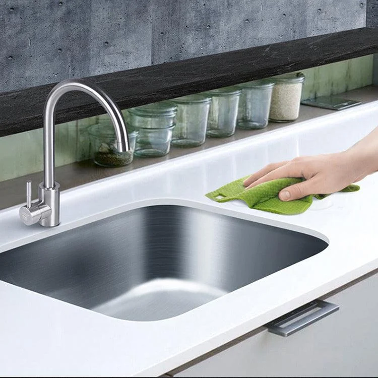 Modern Style Kitchen Sink Stainless Steel Kitchen Sink with Oval Shape -Bathlova