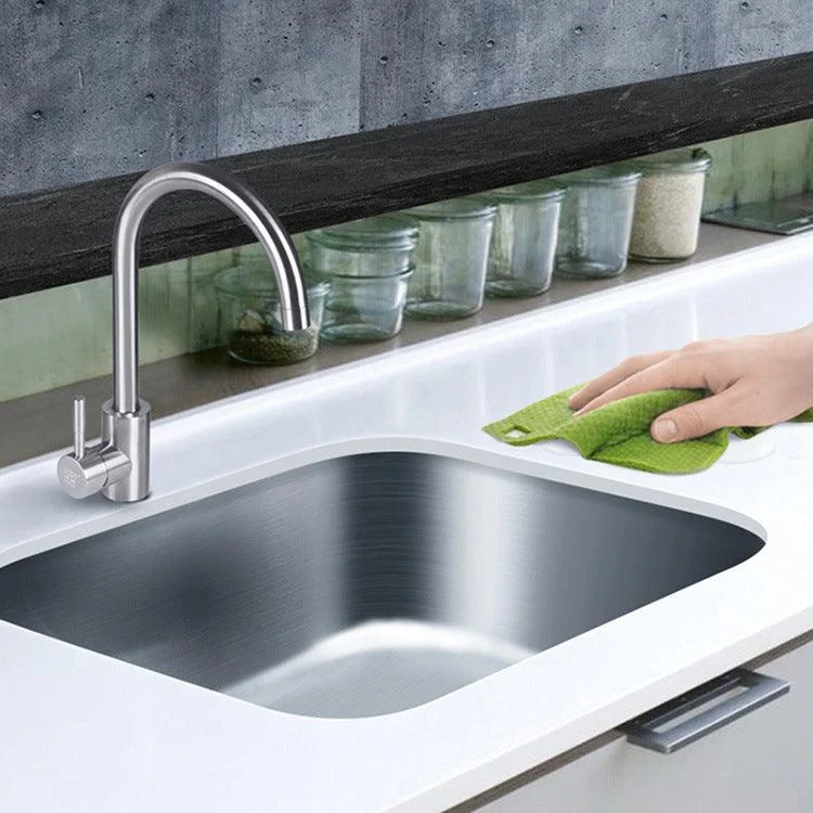 Modern Style Kitchen Sink Stainless Steel Kitchen Sink with Oval Shape -Bathlova