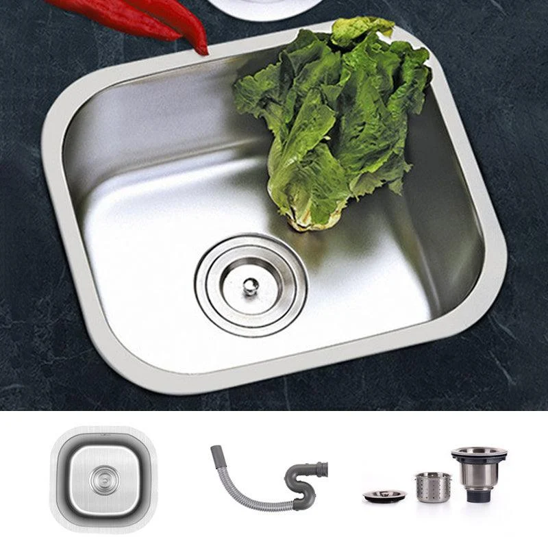 Modern Style Kitchen Sink Stainless Steel Kitchen Sink with Oval Shape -Bathlova