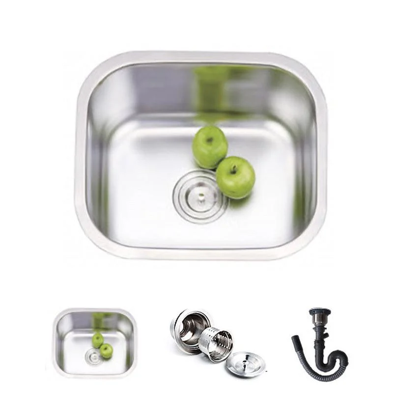 Modern Style Kitchen Sink Stainless Steel Kitchen Sink with Oval Shape -Bathlova