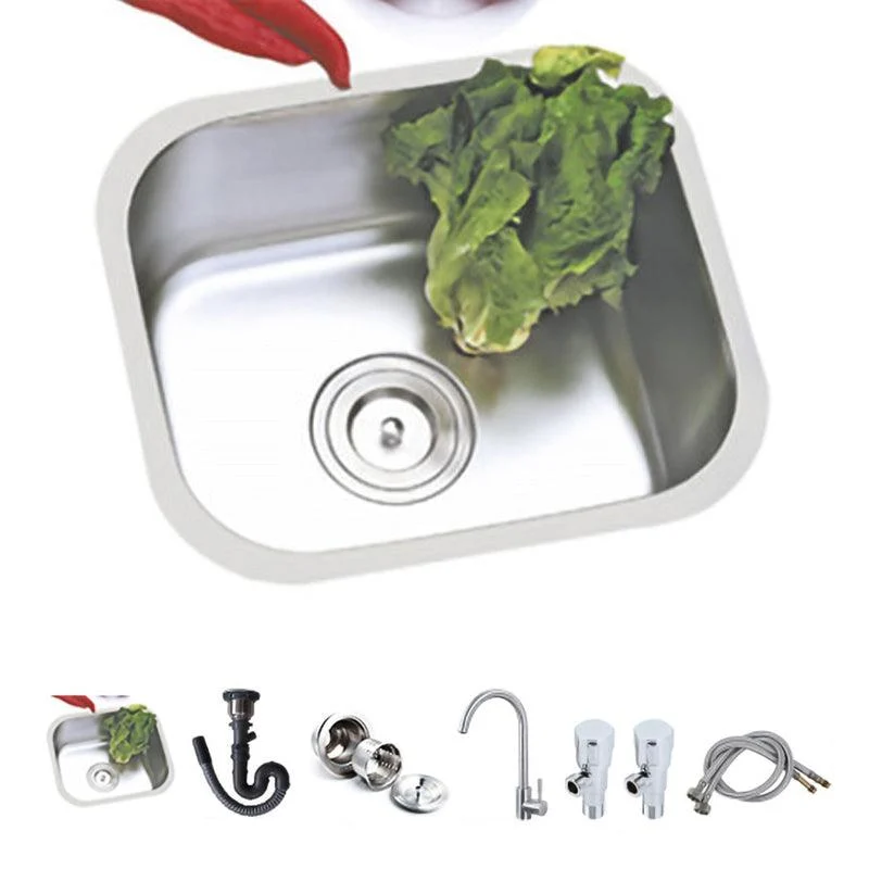 Modern Style Kitchen Sink Stainless Steel Kitchen Sink with Oval Shape -Bathlova