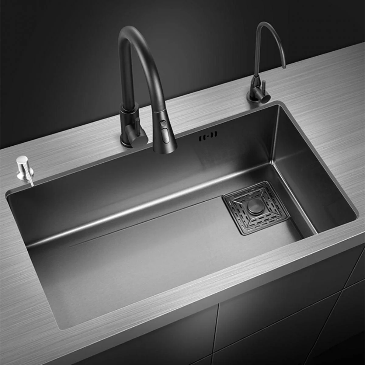 Modern Style Kitchen Sink Stainless Steel Noise-cancelling Design Kitchen Sink -Bathlova