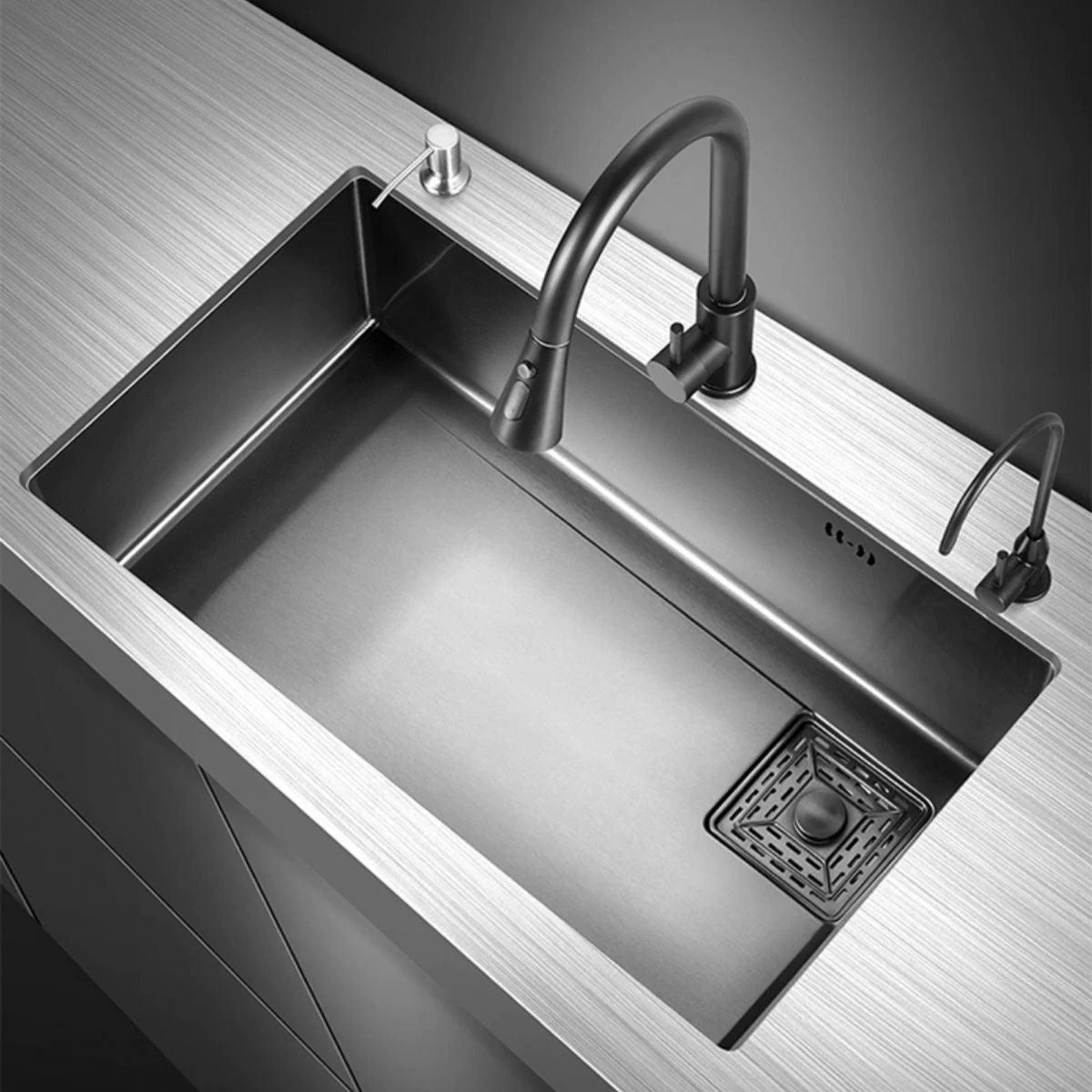 Modern Style Kitchen Sink Stainless Steel Noise-cancelling Design Kitchen Sink -Bathlova