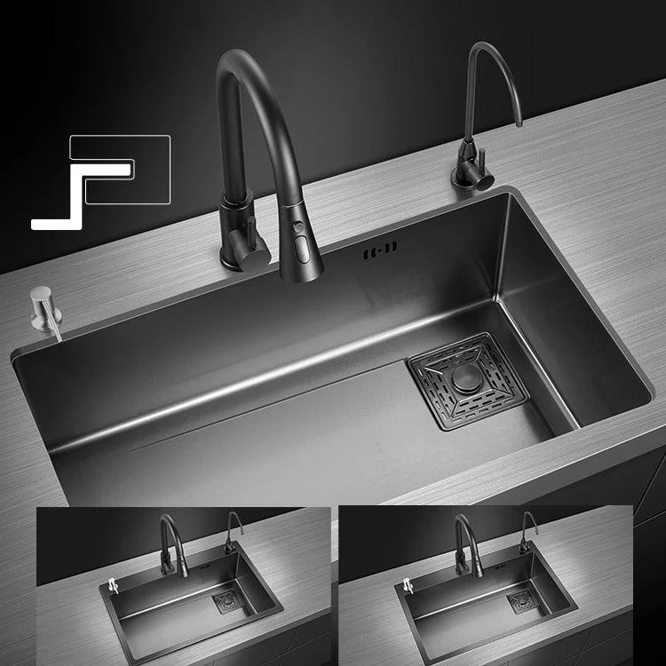 Modern Style Kitchen Sink Stainless Steel Noise-cancelling Design Kitchen Sink -Bathlova