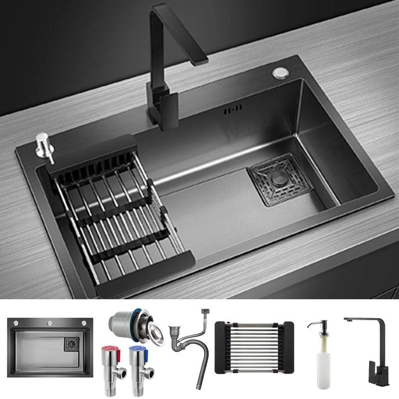 Modern Style Kitchen Sink Stainless Steel Noise-cancelling Design Kitchen Sink -Bathlova