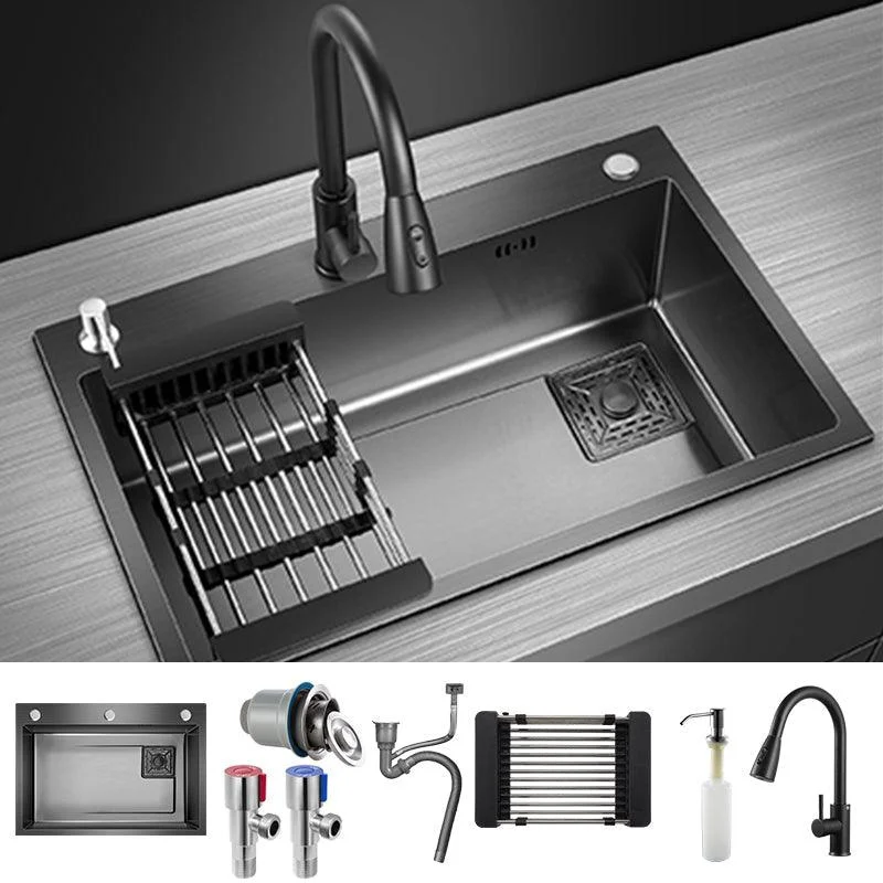 Modern Style Kitchen Sink Stainless Steel Noise-cancelling Design Kitchen Sink -Bathlova