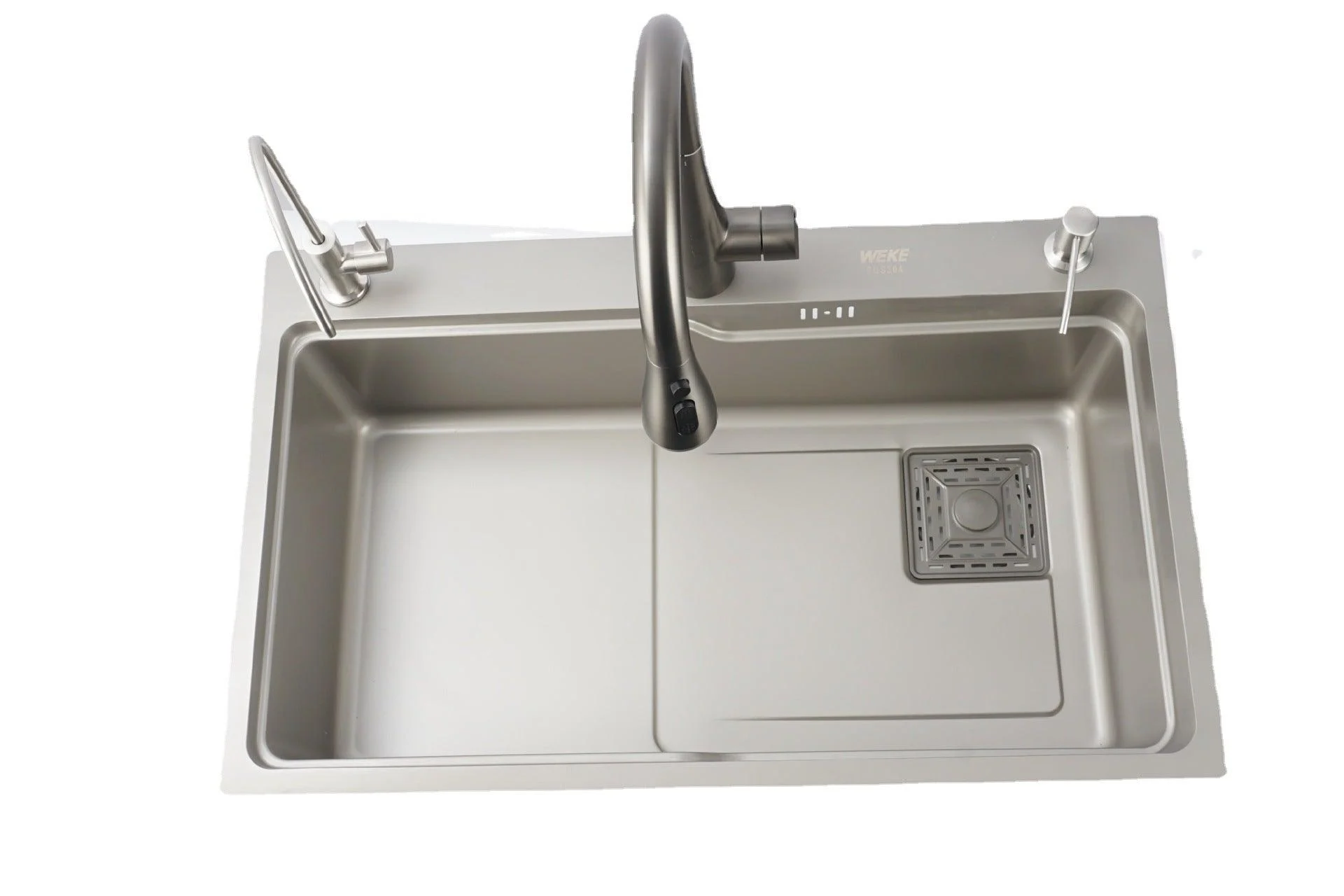 Modern Style Kitchen Sink Stainless Steel Noise-cancelling Drop-In Kitchen Sink -Bathlova