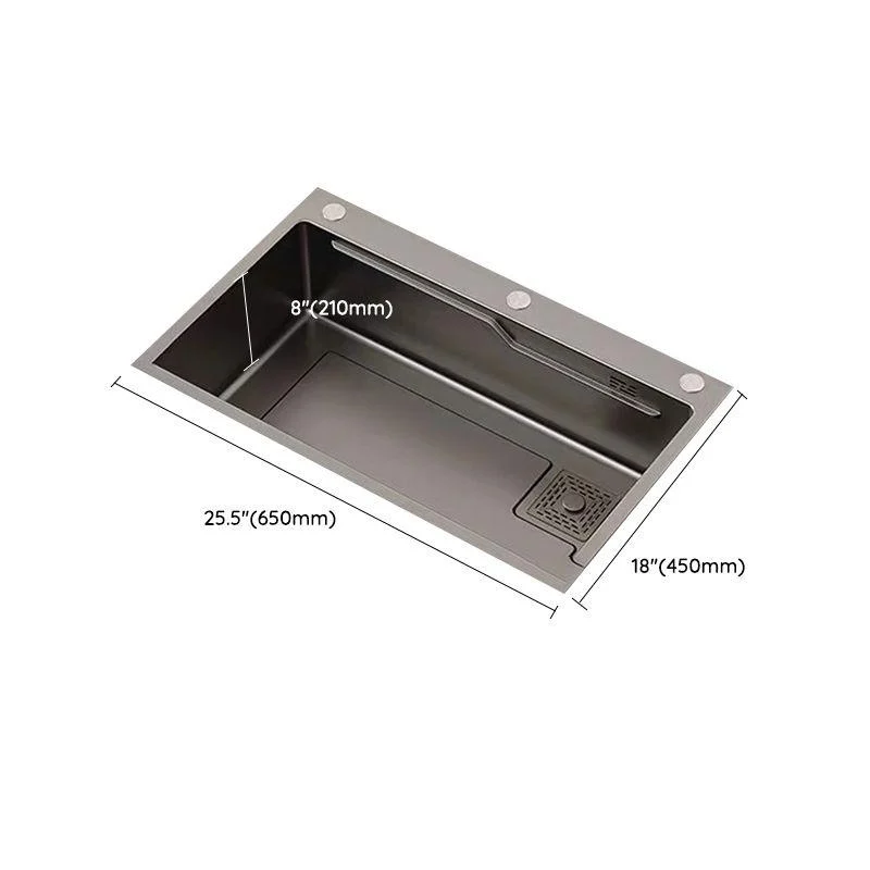 Modern Style Kitchen Sink Stainless Steel Noise-cancelling Drop-In Kitchen Sink -Bathlova