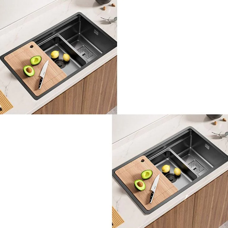 Modern Style Kitchen Sink Stainless Steel Rectangle Shape Kitchen Sink -Bathlova