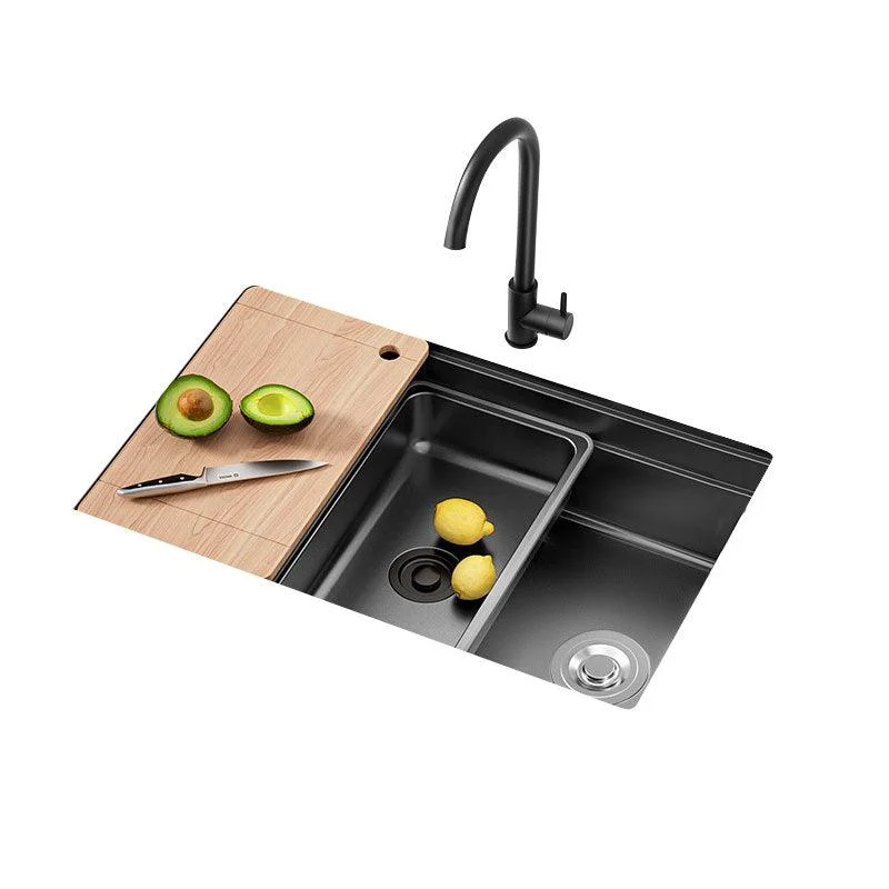 Modern Style Kitchen Sink Stainless Steel Rectangle Shape Kitchen Sink -Bathlova