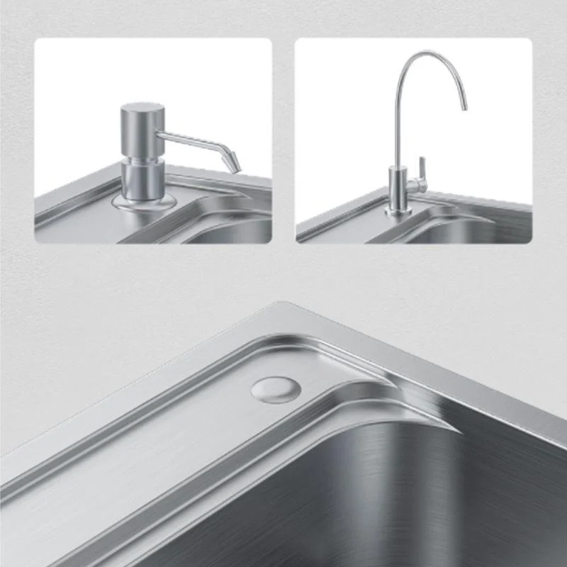 Modern Style Kitchen Sink Undermount Corrosion Resistant Kitchen Double Sink -Bathlova