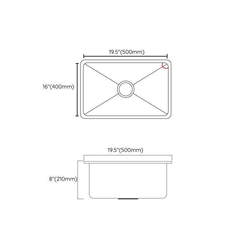 Modern Style Kitchen Sink Undermount Noise-cancelling Design Kitchen Sink -Bathlova